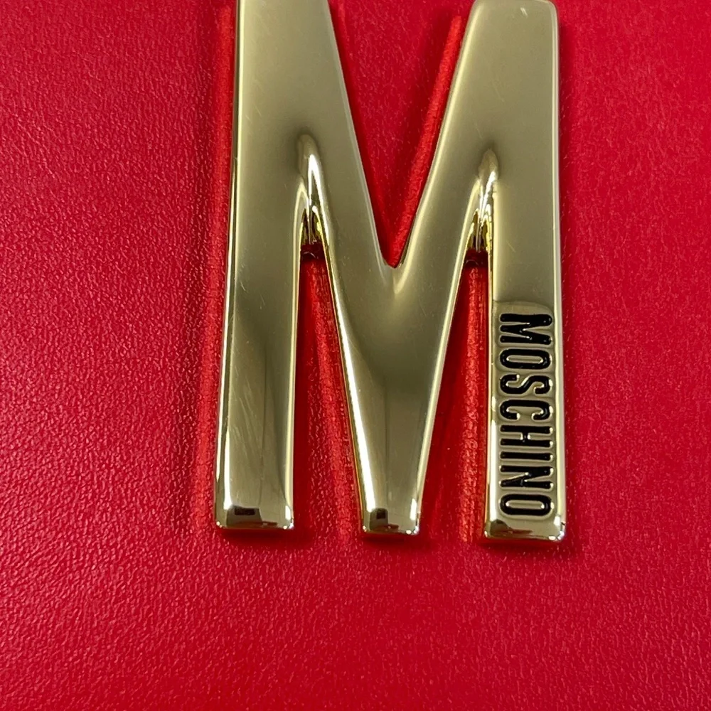 Moschino Couture Red Zip Around Large Wristlet Wallet - NWT - Picture 12 of 13